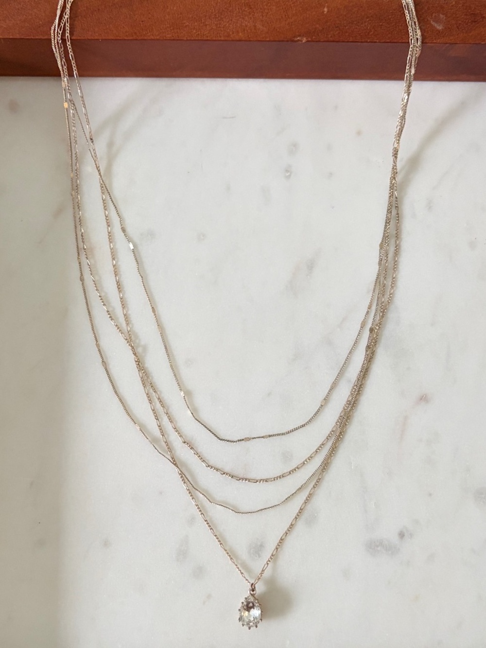 Free People gold layered necklace